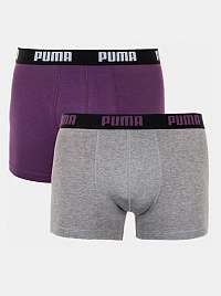 Boxerky pre mužov Puma - fialová, sivá