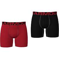 Boxerky Under Armour Tech 6in 2 Pack-RED
