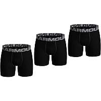 Boxerky Under Armour UA Charged Cotton 6in 3 Pack-BLK