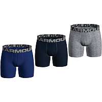 Boxerky Under Armour UA Charged Cotton 6in 3 Pack-BLU