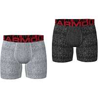 Boxerky Under Armour UA Tech 6in 2 Pack-GRY