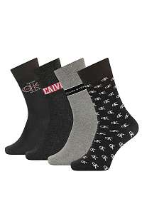 Calvin Klein 4 pack ponožiek Black Combo