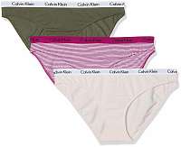 Calvin Klein farebný 3 pack nohavičiek s úzkou gumou Bikini - XS