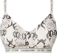 Calvin Klein béžová podprsenka Lightly Lined Bralette s hadím vzorom