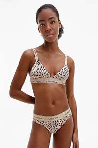 Calvin Klein béžová podprsenka Unlined Bralette Crossback