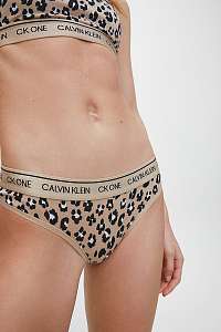 Calvin Klein béžové tangá Thong