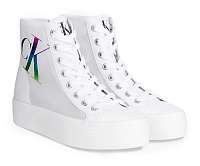 Calvin Klein biele členkové tenisky Vulcanized na platforme
