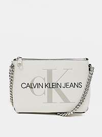 Calvin Klein biele crossbody kabelka Camera Pouch
