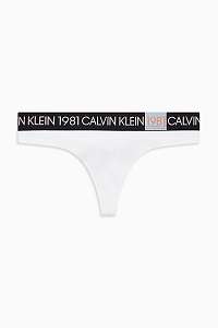 Calvin Klein biele dámske tangá Thong