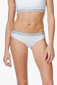 Calvin Klein biele nohavičky Cheekini so striebornou gumou - L