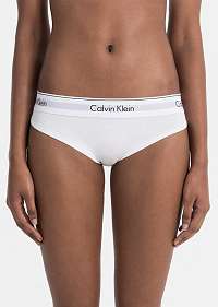 Calvin Klein biele nohavičky s bielou širokou gumou Bikini