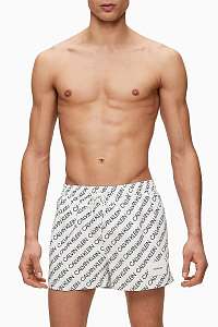 Calvin Klein biele pánske plavky Short Drawstring Print