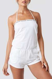 Calvin Klein biely overal Bandeau Romper PVH White