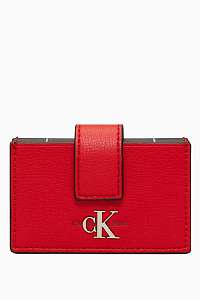 Calvin Klein červené dokladovník CKJ Mono Hardware Accordian Card