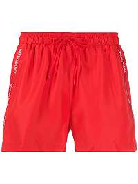 Calvin Klein červené pánske plavky Short Drawstring
