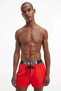 Calvin Klein červené pánske plavky Short Drawstring WB
