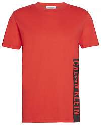 Calvin Klein červené pánske tričko Relaxed Crew Tee