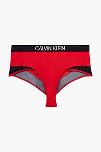 Calvin Klein červené spodný diel plaviek High Waist Bikini