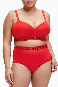 Calvin Klein červený horný diel plaviek Demi Bralette Plus Size