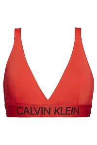 Calvin Klein červený horný diel plaviek High Apex Triangle Plus Size