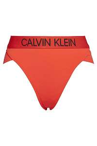 Calvin Klein červený spodný diel plaviek Brazilian Hipster Plus Size
