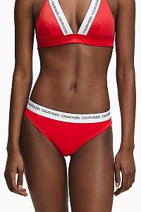 Calvin Klein červený spodný diel plaviek Classic Bikini