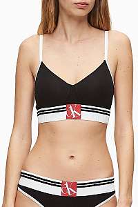 Calvin Klein čierna podprsenka Lightly Lined Bralette