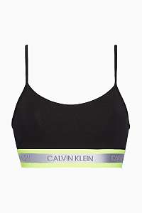 Calvin Klein čierna podprsenka Neon Hazard