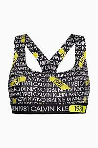 Calvin Klein čierna podprsenka Neon tape stripe