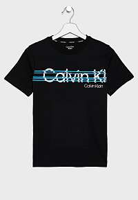 Calvin Klein čierne chlapčenské tričko