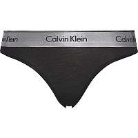 Calvin Klein čierne dámske nohavičky Bikini Silver