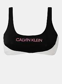 Calvin Klein čierne horný diel plaviek s logom