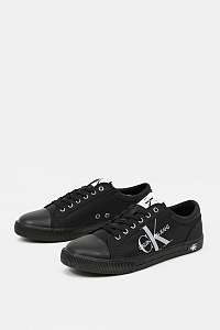 Calvin Klein čierne pánske tenisky Vulcanized Sneaker Laceup