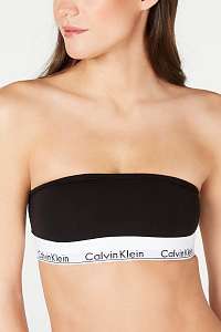 Calvin Klein čierne podprsenka Bandeau bez ramienok  - M