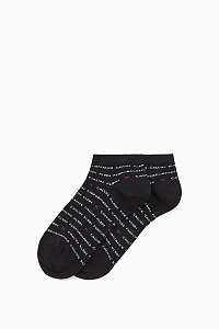 Calvin Klein čierne členkové ponožky Coolmax Repeat Logo s nápismi --41