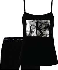 Calvin Klein čierne pyžamo Cami/Short Set