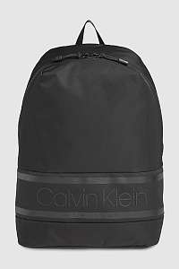 Calvin Klein čierne ruksak Striped Logo Round Backpack
