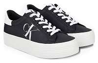 Calvin Klein čierne tenisky na platforme Vulcanized Flatform Laceup