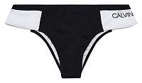 Calvin Klein čierno-biely spodný diel plaviek Cheeky Hipster