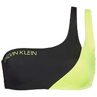 Calvin Klein čierno-neónový horný diel plaviek One Shoulder Bandeau