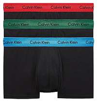 Calvin Klein čierny 3 pack pánskych boxeriek Low Rise Trunk 3PK