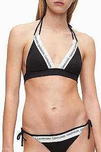 Calvin Klein čierny horný diel plaviek Fixed Triangle-RP Black