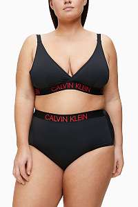 Calvin Klein čierny horný diel plaviek High Apex Triangle Plus Size