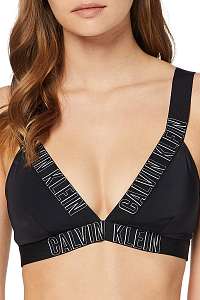 Calvin Klein čierny horný diel plaviek Plunge Bralette-RP Black