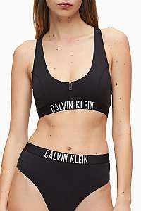 Calvin Klein čierny horný diel plaviek Zip Bralette-RP