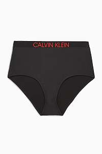 Calvin Klein čierny spodný diel plaviek High Waist Bikini Plus Size