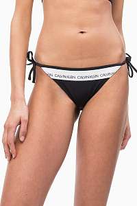 Calvin Klein čierny spodný diel plaviek String Side Tie Bikini PVH Black