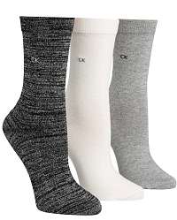Calvin Klein darčekový 3 pack dámskych ponožiek Sparkle Black