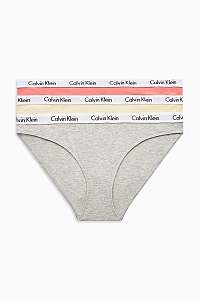 Calvin Klein farebné 3 pack nohavičky Bikini - L
