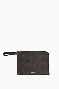 Calvin Klein hnedá listová kabelka CK Must Pouch Mono